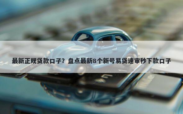 最新正规贷款口子？盘点最新8个新号易贷速审秒下款口子