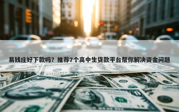 易钱庄好下款吗？推荐7个高中生贷款平台帮你解决资金问题