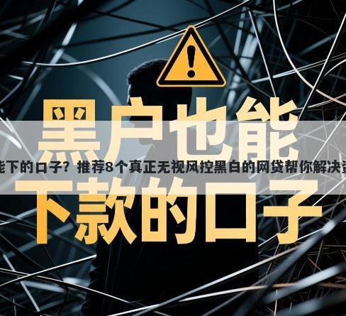 有哪些能下的口子？推荐8个真正无视风控黑白的网贷帮你解决资金问题
