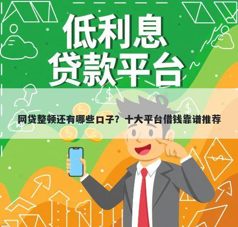 网贷整顿还有哪些口子？十大平台借钱靠谱推荐