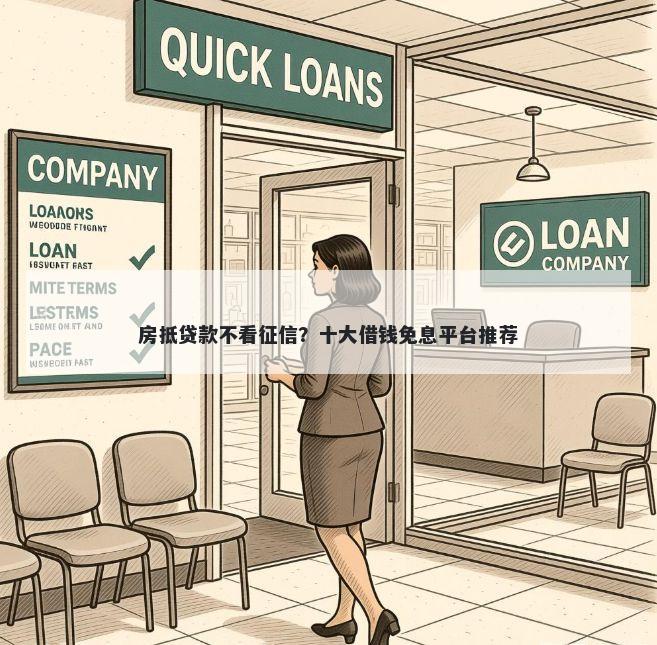 房抵贷款不看征信？十大借钱免息平台推荐