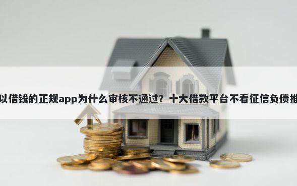 可以借钱的正规app为什么审核不通过？十大借款平台不看征信负债推荐