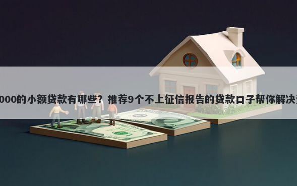 可以借1000的小额贷款有哪些？推荐9个不上征信报告的贷款口子帮你解决资金问题