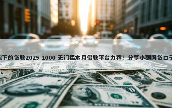 申请频繁被风控能下的贷款2025 1000 无门槛本月借款平台力荐！分享小额网贷口子1000无门槛借款
