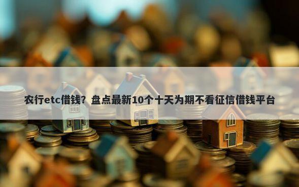 农行etc借钱？盘点最新10个十天为期不看征信借钱平台