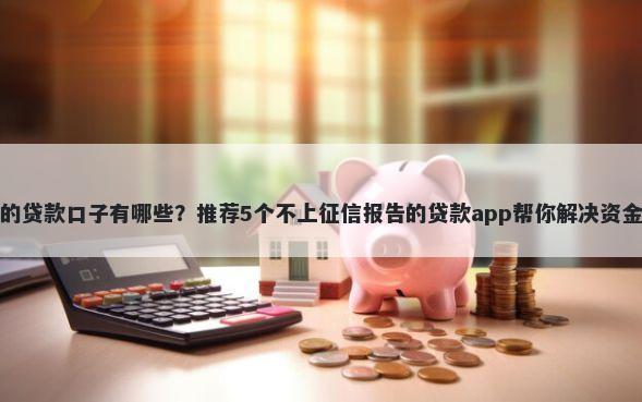 秒下的贷款口子有哪些？推荐5个不上征信报告的贷款app帮你解决资金问题