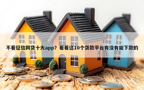 不看征信网贷十大app？看看这10个贷款平台有没有能下款的
