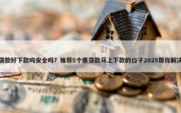 多闪科技贷款好下款吗安全吗？推荐5个黑贷款马上下款的口子2025帮你解决资金问题