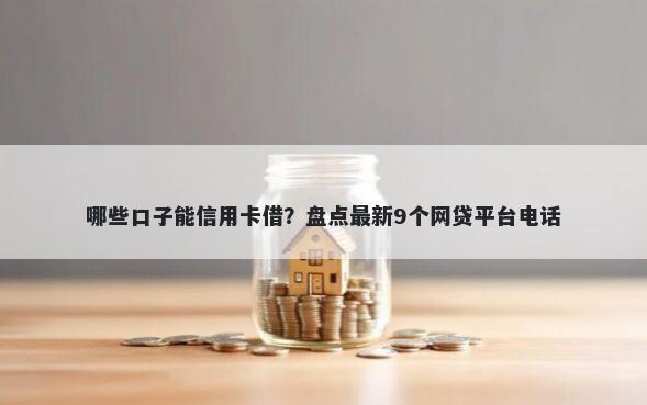 哪些口子能信用卡借？盘点最新9个网贷平台电话