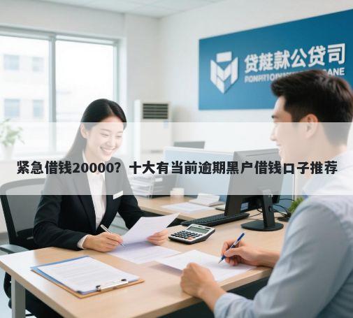 紧急借钱20000？十大有当前逾期黑户借钱口子推荐