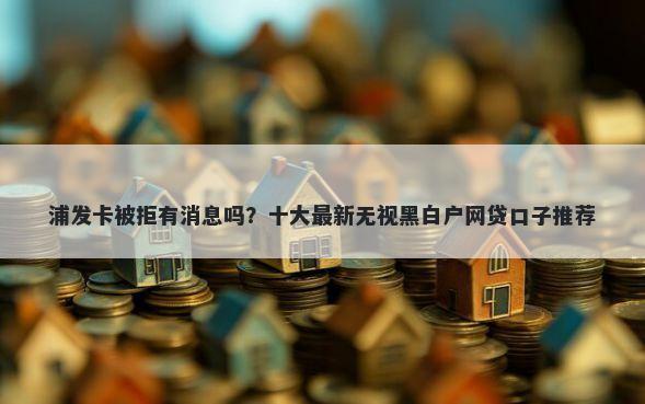 浦发卡被拒有消息吗？十大最新无视黑白户网贷口子推荐