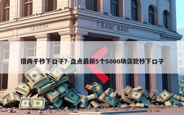 借两千秒下口子？盘点最新5个5000块贷款秒下口子