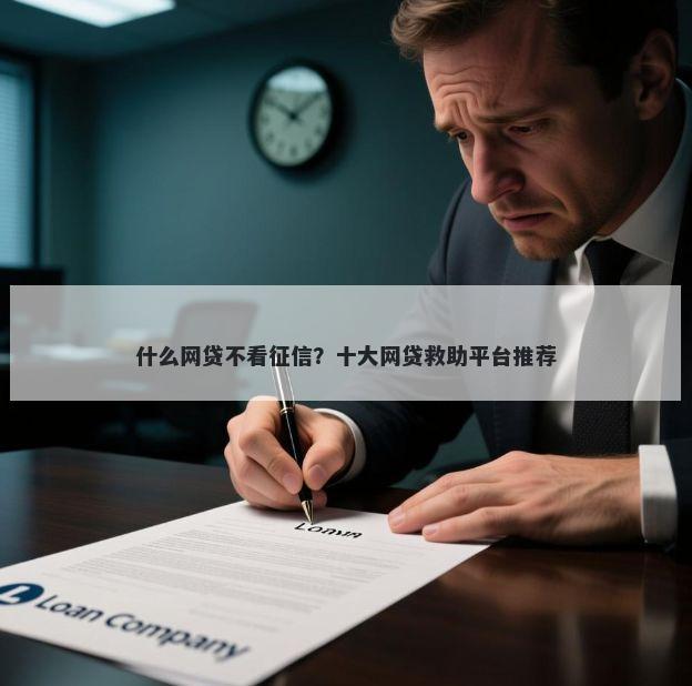 什么网贷不看征信？十大网贷救助平台推荐