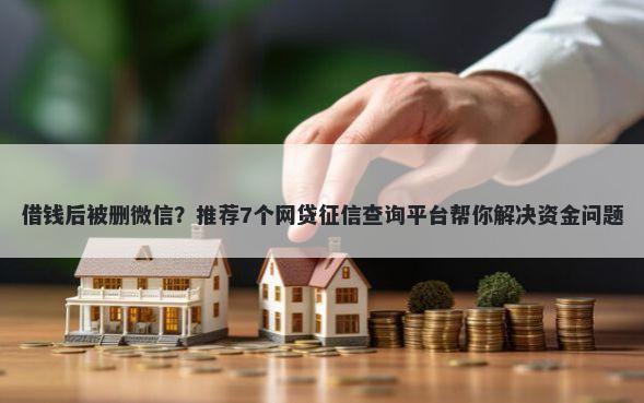 借钱后被删微信？推荐7个网贷征信查询平台帮你解决资金问题