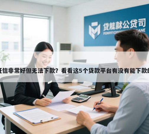 征信非常好但无法下款？看看这5个贷款平台有没有能下款的