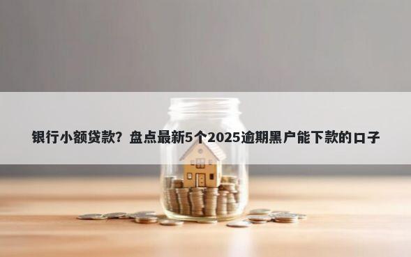 银行小额贷款？盘点最新5个2025逾期黑户能下款的口子