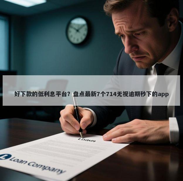 好下款的低利息平台？盘点最新7个714无视逾期秒下的app