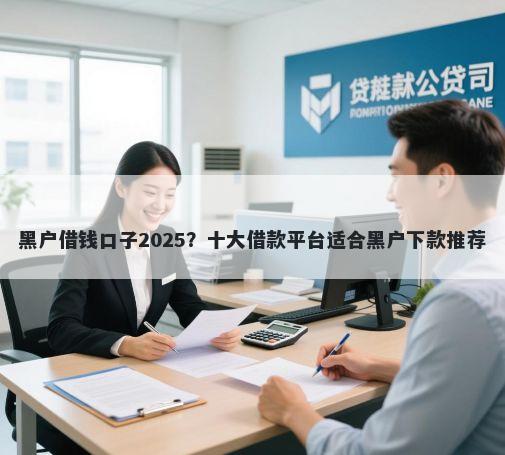 黑户借钱口子2025？十大借款平台适合黑户下款推荐