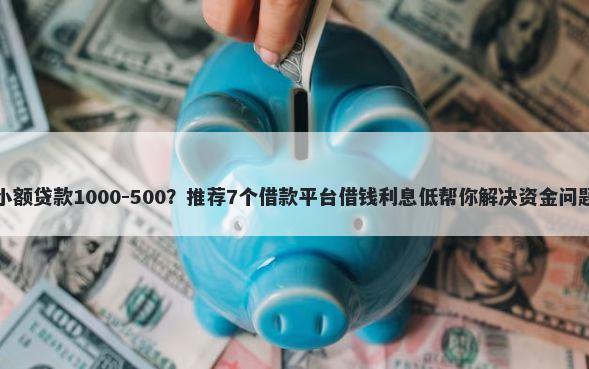 小额贷款1000-500？推荐7个借款平台借钱利息低帮你解决资金问题
