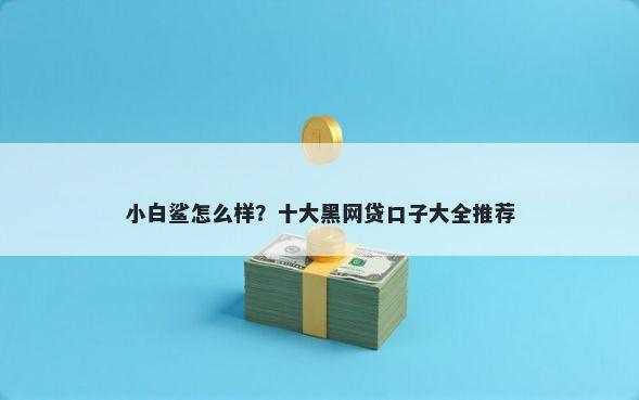 小白鲨怎么样？十大黑网贷口子大全推荐