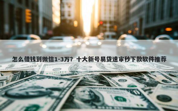 怎么借钱到微信1-3万?十大新号易贷速审秒下款软件推荐