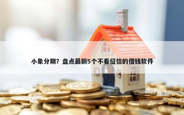 小象分期?盘点最新5个不看征信的借钱软件