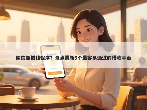 微信能借钱程序?盘点最新5个最容易通过的借款平台