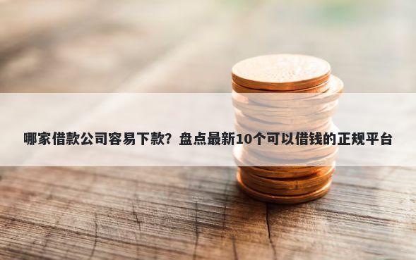 哪家借款公司容易下款？盘点最新10个可以借钱的正规平台