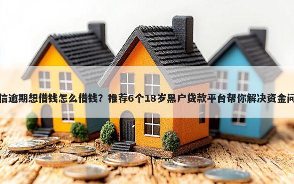 征信逾期想借钱怎么借钱？推荐6个18岁黑户贷款平台帮你解决资金问题