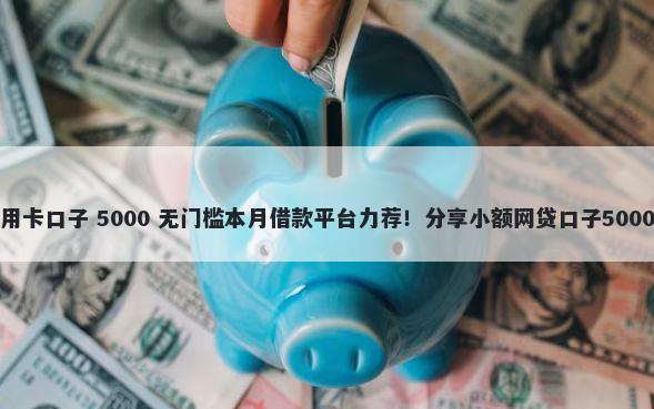 贷款办理信用卡口子 5000 无门槛本月借款平台力荐！分享小额网贷口子5000无门槛借款
