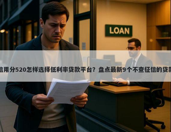 蚂蚁信用分520怎样选择低利率贷款平台？盘点最新9个不查征信的贷款平台