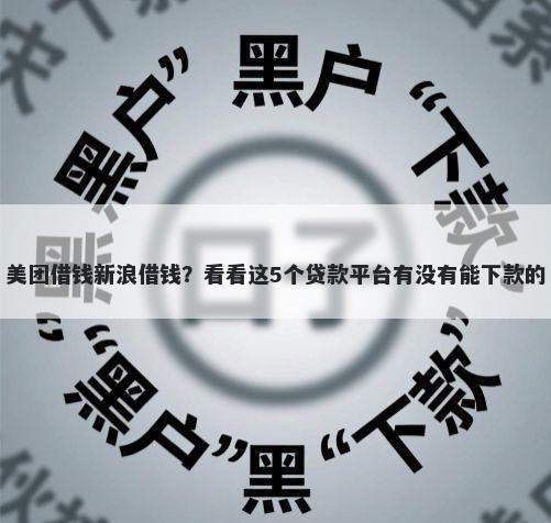 美团借钱新浪借钱?看看这5个贷款平台有没有能下款的